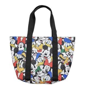 Disney Tote Mickey & Minnie Mouse Icon Print Zipper Travel Bag